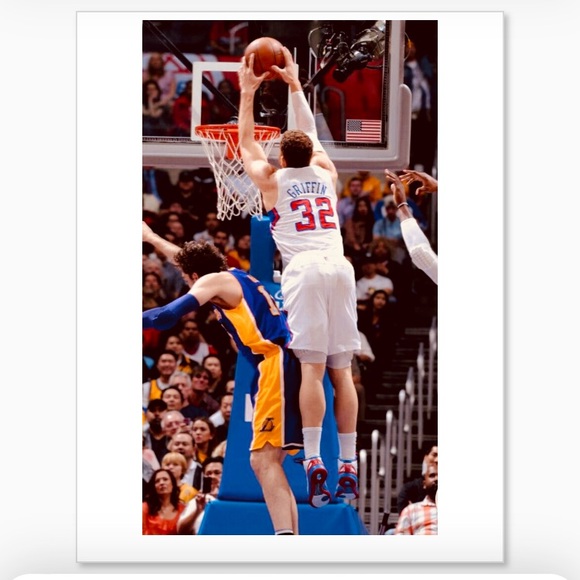 NEW!💯BLAKE GRIFFIN (CLIPPERS)8.5x11 GLOSSY REPRINT SLAM ON (LAKERS)GASOL POSTER - Picture 4 of 4